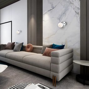 Faretto da parete CONNOR 1xE27/15W/230V cromo lucido/bianco