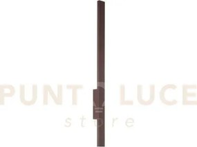 Applique led hercules corten in alluminio e diffusore in pc 23w 350...