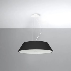 Sollux SL.0766 - Lampadario su filo VEGA 5xE27/60W/230V d. 60 cm nero