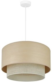 Brilagi - Lampadario a cavo ARIZONA BOHO 1xE27/15W/230V Ø 45 cm beige/bianco
