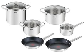 Tefal - Set di pentole 10 pz COOK EAT acciaio inossidabile