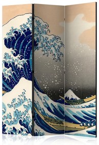 Paravento La grande onda di Kanagawa (3-parti) - Composizione giapponese