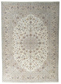 Kashan Tappeto 410 x 300 Beige (Iran) Annodato A Mano