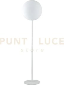 Piantana da giardino geco sfera bianca 1 luce attacco e27 ip65 30x1...