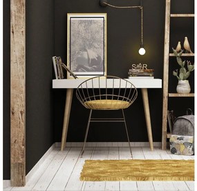 Tavolo da lavoro VERONIKA 74x100 cm bianco/beige