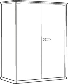 Armadio da Esterno Keter Cortina Alto 140x73,6x170,4 cm in Evothech+ Grigio...