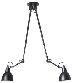 302 Doppio Plafoniera Nero - Lampe Gras