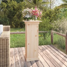 Portafiori 40x40x90 Cm İn Legno Massello Di Pino /