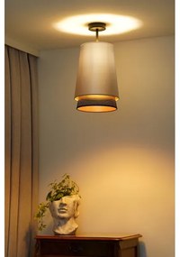 Duolla - Lampadario a plafone BELL SHINY 1xE27/15W/230V diametro 25 cm argento/nero