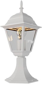 Paletto Lampione Vintage 40cm E27 IP54 Bianco - Serie Alfieri