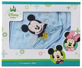 Accappatoio Baby a Triangolo in Spugna Disney Topolino  Colore Azzurro