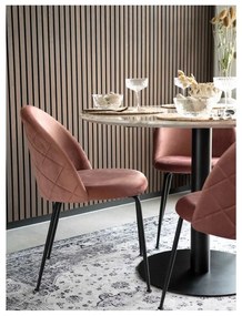 Tavolo da pranzo rotondo con piano in marmo ø 110 cm Bolzano - House Nordic