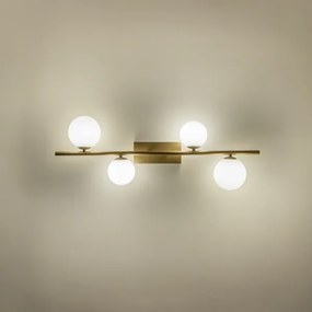 Brilagi - Lampadario a plafone LED MILLA 4xG9/3W/230V oro/bianco