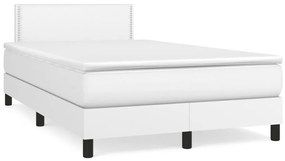 Giroletto A Molle Con Materasso Bianco 120x190 Cm İn Similpelle /