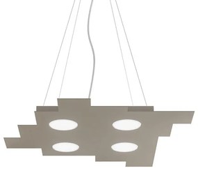 Lampadario Design Wall bianco paralume bianco GX53