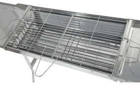 Griglia a carbone portatile cromata lucida