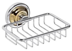 Portasapone 14x6,5 cm argento/oro