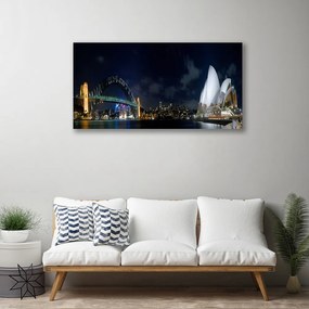 Quadro su tela Architettura del ponte di Sydney 100x50 cm