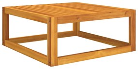 Tavolino da salotto 68x68x29 cm in legno massello di acacia