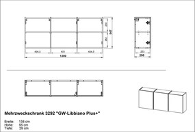Mobile per ingresso color crema 138x55x29 cm Libbiano – Germania