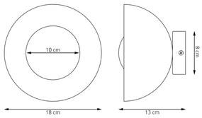 Lampada da parete BIBI 1xG9/8W/230V beige