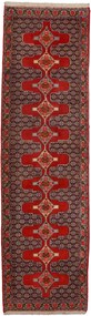 Senneh Tappeto persiano 340 x 100 Rosso (Iran) Annodato A Mano