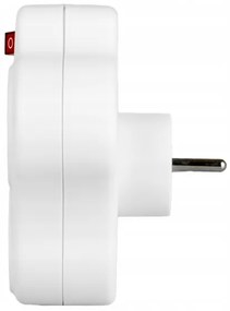 Multipresa con interruttore, 3 prese