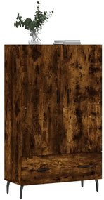 Credenza rovere fumo 69,5x31x115 cm in legno multistrato