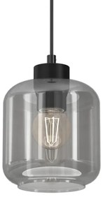 Lampadario a sospensione con filo SOMBRA 1xE27/60W/230V grigio