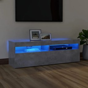 Mobile Porta Tv Con Luci Led Grigio Cemento 120x35x40 Cm /