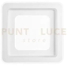 Plafoniera led dygital quadrata bianca 40w 4315lm cct+rgb 3000-6500...