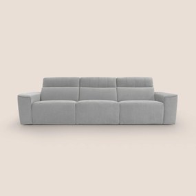 Clark Divano modulare 3 sedute con opzione relax elettrico in tessuto smacchiabile impermeabile T17