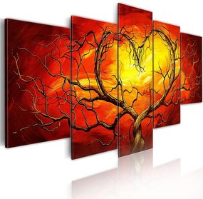 Quadro Cuore ardente  Colore Marrone, Dimensioni e Misure 200x100