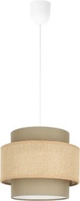 Brilagi - Lampadario sospeso con cavo RESNA 1xE27/60W/230V Ø 20 cm marrone/beige