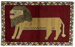 Gabbeh Tappeto persiano 170x110 Rosso (Iran) Annodato A Mano
