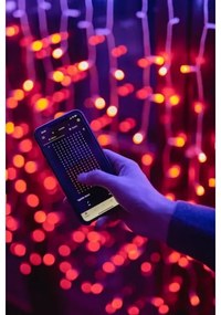 Twinkly TWW210SPP-TEU - LED RGB Tenda natalizia per esterni 210xLED 6,1m IP44 Wi-Fi