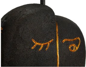 Lampada da tavolo marrone con paralume in tessuto (altezza totale 39,5 cm) Tribal – Mauro Ferretti