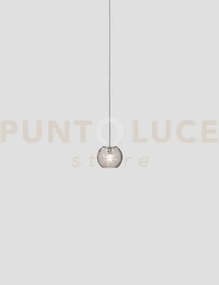 Oto sospensione 15 fume' rigato nickel satinato 1 luce attacco g9