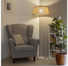 Brilagi - Lampada da terra LED CERIA 1xE27/40W/230V Ø 50 cm beige/bianco