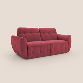 Cerbero divano 2 e 3 posti in morbido bouclé impermeabile T07 rosso