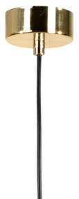 Euluna lampada a sospensione Spinn, a 1 luce, vetro, Ø 35 cm
