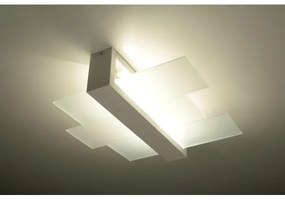 Sollux SL.0078 - Plafoniera FENIKS 2 2xE27/60W/230V bianco