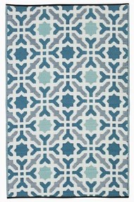 Tappeto per esterni bifacciale grigio-blu in plastica riciclata , 150 x 240 cm Seville - Fab Hab