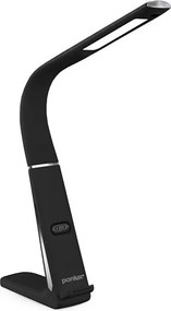 Lampada da scrivania LED dimmerabile con ricarica wireless LORD EVO LED/8W/230V nera