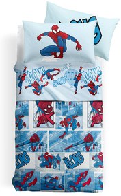 Set Lenzuola Copriletto Singolo Spider man fumetto Disney,