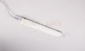 Plafoniera led stagna artic bianca 15w 1800lm 4000k ip65 60x6,8x4,3cm