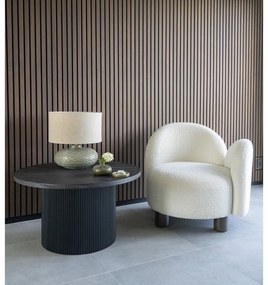 Tavolino rotondo marrone scuro effetto pioppo ø 80 cm Boavista - House Nordic