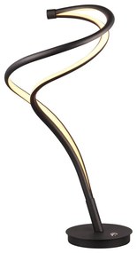 Lampada da tavolo a LED nera con paralume in metallo (altezza 56 cm) Nala - Trio Select