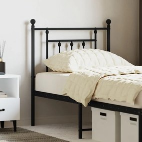 Testiera İn Metallo Nero 75 Cm /