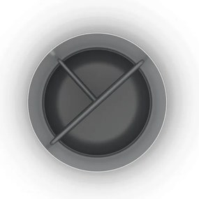 Portaspazzolino in acciaio inox in argento lucido EasyStore Luxe - Joseph Joseph